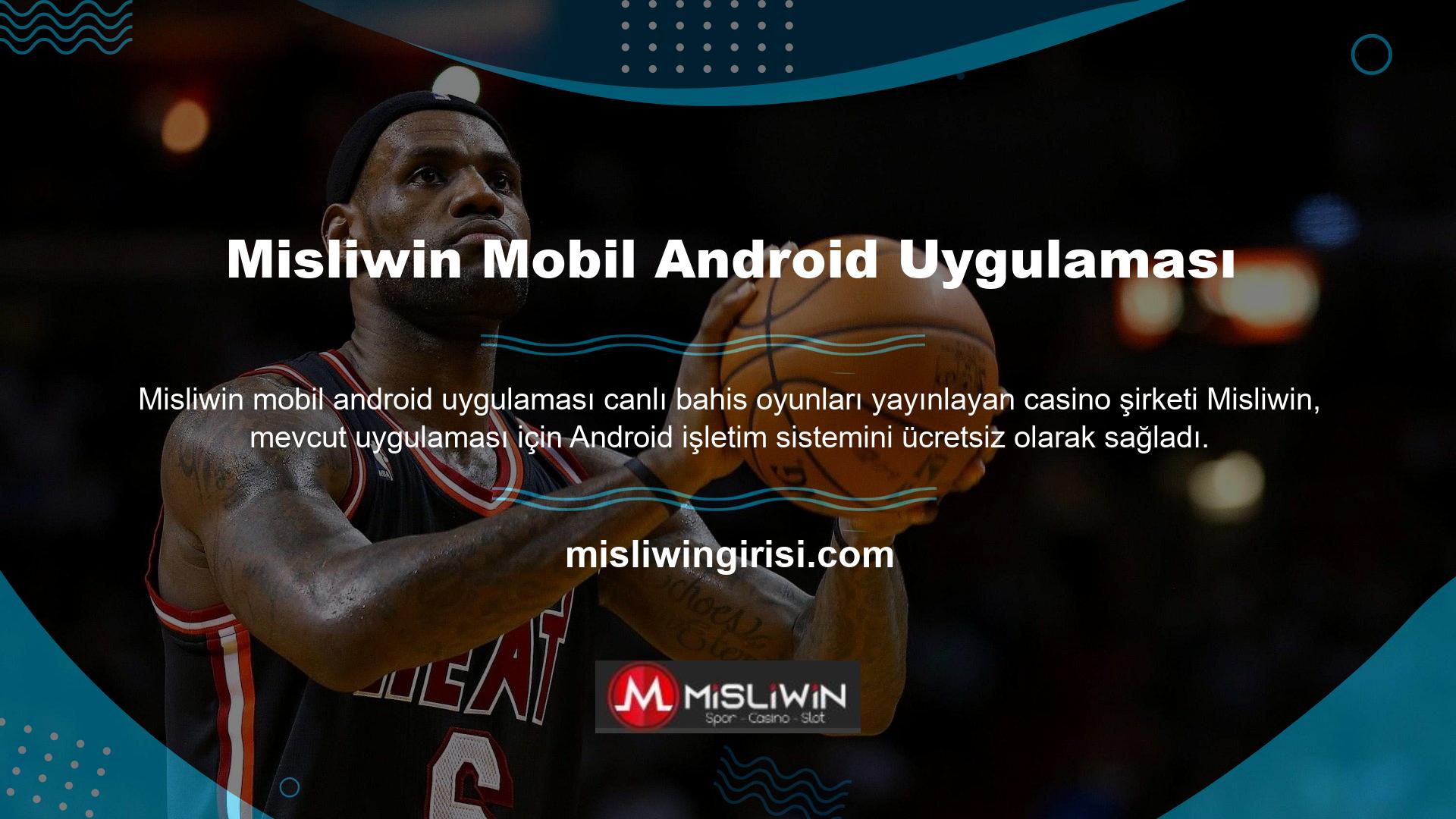 Android işletim sistemi için Misliwin mobil uygulaması, cep telefonunuzdan veya tabletinizden kullanıcı adı ve şifrenizi kullanarak giriş yapabileceğinizi gösterir